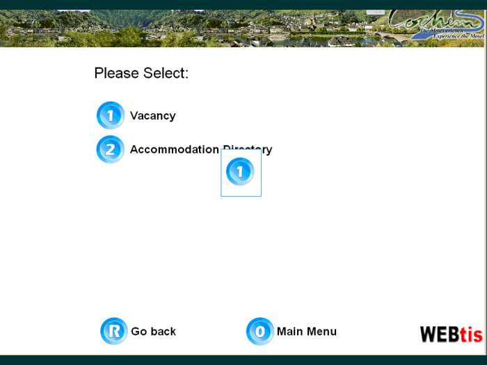 Englisch: Suche nach freien Zimmern