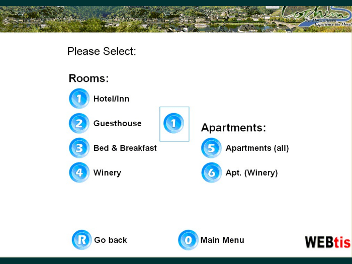 Englisch: Auswahl „Hotel/Gasthof”